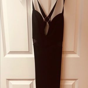 Mini black party dress